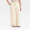 Women's Fleece Wide Leg Sweatpants - Auden™ - 4 of 4