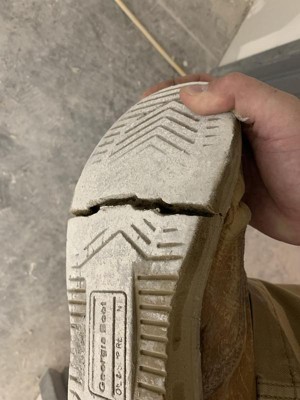 Men's Brown Georgia Boot Wedge Work Boot Size 8.5 : Target