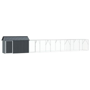 vidaXL Bird Cage Anthracite 416.5 x 103 x 142 cm Galvanized steel - 1 of 4