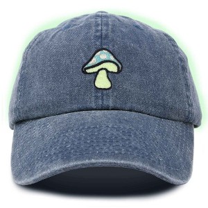 Dalix Mushroom Embroidered Fungi Magic Dad Hat Cotton Baseball Cap Adjustable Mens - 1 of 4