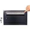 Large Steel Package Delivery Boxes, Freestanding Floor Parcel Package Drop, Anti-Theft Lockable Delivery Box, Extra Large Mailbox for Porch, Curbside - 4 of 4
