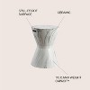 JONATHAN Y African Drum 17.3" White Marble Finish Ceramic Garden Stool - 3 of 4