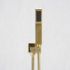 ChicFurnit Showerheads Rainfall Shower Head with Handheld Spray Combo Extention Arm High Pressure Showerheads for Bathroom, Gold, 18.9"*13.38"*5.52" - 3 of 4
