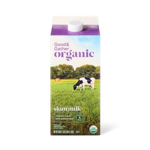 Organic Skim Milk - 0.5gal - Good & Gather™ - 1 of 4