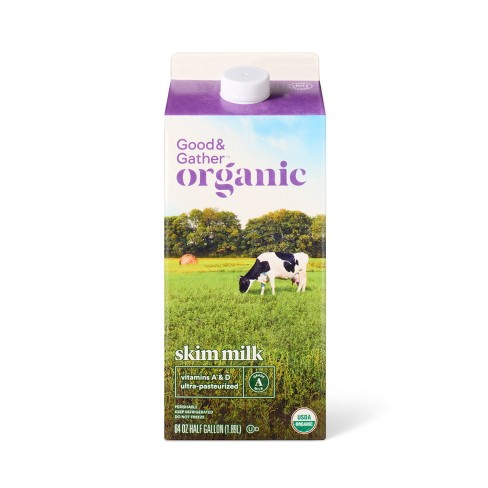 Organic Skim Milk - 0.5gal - Good & Gather™ - image 1 of 4