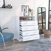 FM Furniture,Carolina L Four Drawer Dresser - 3 of 4