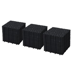 Interlocking Deck Tiles, Outdoor Waterproof & Anti-slip, for Patio, Balcony, Pool Side, Bathroom, Shower, Balcony, Porch - 1 of 4