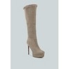 SALDANA Convertible Suede Leather Black High Boots - 2 of 4