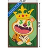 Trends International Tiger with Crown Framed Wall Poster Prints - 3 of 4