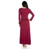 24seven Comfort Apparel Womens Long Sleeve Maxi Dress - 3 of 4