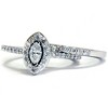 Pompeii3 1ct Marquise Diamond Engagement Wedding Ring Matching Set 14K Gold Lab Created - image 3 of 4