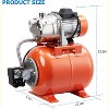 Automatic Shallow Well Pump with Pressure Tank,  Small Water Booster Jet Pump, 976GPH Stainless Steel Irrigation Pump - 2 of 4