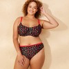 Women's Mid-Rise High Leg Cheeky Bikini Bottom - Wild Fable™ Cherry Print - 3 of 3