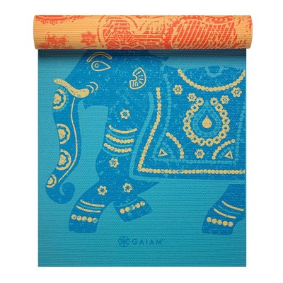 Gaiam Dry Grip Yoga Mat - Blue (5mm) : Target