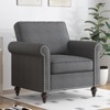 Mjkone Single Sofa Chair for Living Room, Mid Century Modern Couch with Solid Wood Frame and 4 Gourd Shapes Legs for Home/Office/Apartment - 2 of 4
