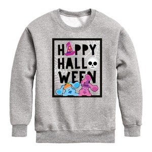 Boys' - Blue's Clues & You! - Happy Halloween Graphic Long Sleeve Fleece Sweatshirt - 1 of 4