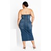 Women's Plus Size Underground Dress - mid denim | CITY CHIC - 2 of 4