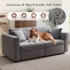 Buenhomino Modern DIY Sectional Sofa, Modular Sectional Couches for Living Room，Light Gray Velvet - 4 of 4