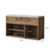 Acekool Shoe Storage Bench with Cushion, Entryway Bench with Lift-Top Storage & 2-Tier Shoe Rack, 39.3" Organizer Seat - 4 of 4