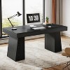 Tribesigns 55 Inches Home Office Executive Desk with Double Trapezoid Base - 2 of 4