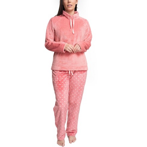 Two piece fleece discount pajamas