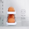 LunaLulinlk Egg Dispenser, Space-Saving Rolling Organizer for Fridge, Refrigerator Bin, White - 3 of 4