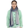 Alilang Lightweight Cotton Linen Scarf Striped Fashion Wrap Shawl for Women Men - 3 of 4