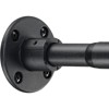 Shower Rod - 29 to 49 Inch Adjustable Industrial Shower Curtain Rod Wall Mount, Matte Black - 2 of 4