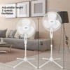 BEYOND BREEZE 16 inch Pedestal Fan, 3-Speed Silent Oscillating Standing Floor Fan with Adjustable Heights and Tilt for Home Office - 4 of 4