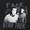 Star Trek Kirk Spock And Company Adult T-Shirt Black - 2 of 4