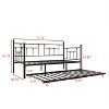 Metal Daybed Frame Multifunctional Mattress Foundation - 3 of 4