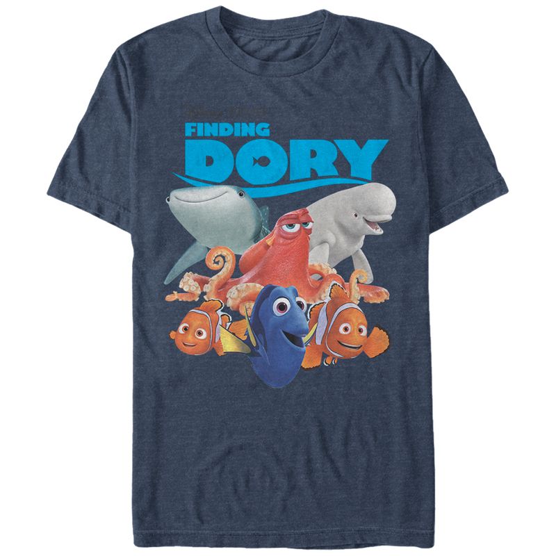 Men's Finding Dory Whole Gang T-Shirt, 1 of 4