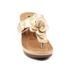 GC Shoes Flora Flower Comfort Slide Wedge Sandals - 4 of 4