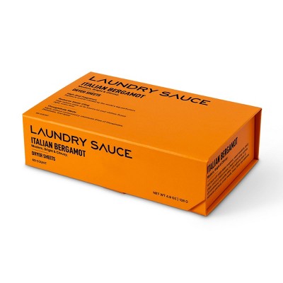 Laundry Sauce Italian Bergamot Laundry Dryer Sheets - 69ct: Dye-Free, Paraben-Free, Bleach-Free, Phthalate-Free