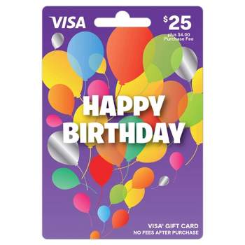 Visa Happy B-Day Gift Card - $25 + $4 Fee