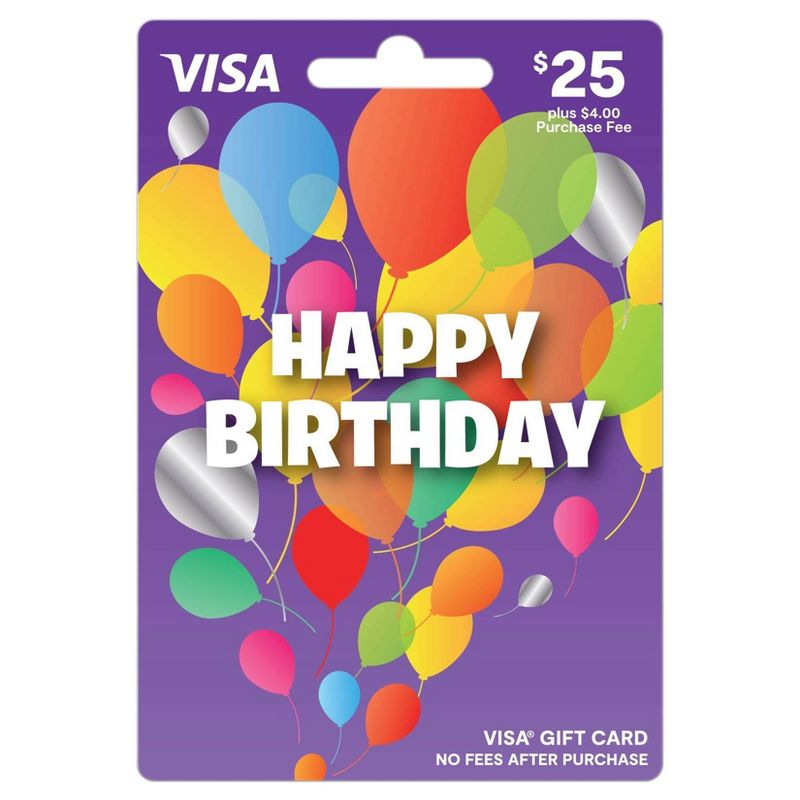 Visa Happy B-Day Gift Card - $25 + $4 Fee, 1 of 3