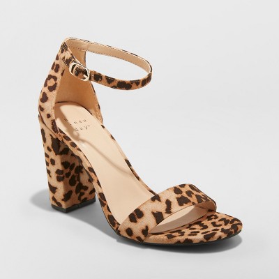 Ema Wide Width High Block Heeled Pumps 