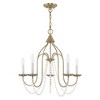 Livex Lighting Alessia 5 - Light Chandelier in  Antique Brass - 4 of 4