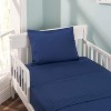 Everyday Kids 2-Pack Toddler Travel Pillowcases – 100% Soft Microfiber, Breathable, Hypoallergenic – Fits 12x16 to 14x19 Pillows, Solid Navy - 3 of 3