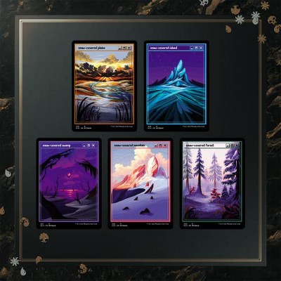 Magic The Gathering Magic: The Gathering Secret Lair: PixelSnowLands.jpg (Foil)