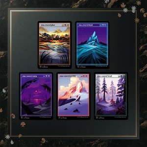 Magic The Gathering Magic: The Gathering Secret Lair: PixelSnowLands.jpg (Foil) - 1 of 2