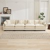 4-Seater Chenille Modular Straight Sectional Sofas with Double-Layer Cushions and Breathable Fabric - 2 of 4