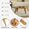 NicBex Cloud Shape Coffee Table with Imitation Marble/Wood Tabletop for Living Room,Dining Room,Bedroom - 4 of 4