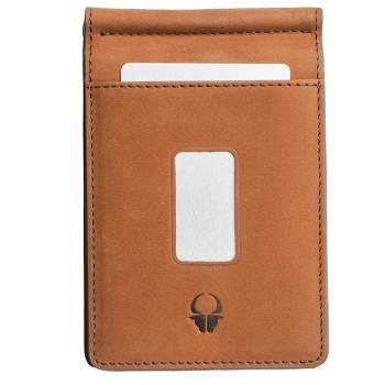DONBOLSO Leather RFID Wallet For Men 8 Card Slots Slim Bifold Wallet RFID Blocking Front Pocket Wallets, Brown