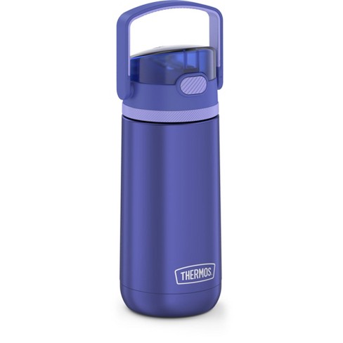 THERMOS FUNTAINER 12 Ounce Stainless Steel Vacuum Insulated Kids Straw  Bottle, Blue