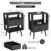Gulches 2-Pack Modern Nightstand with Charging Station & LED Light - Stylish Bedside Tables - 4 of 4