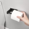 ChicFurnit Bathroom Towel Holder Self Adhesive Rustproof Toilet Paper Holder No Drilling for Stylish Bathrooms, Black, 6"*4"*3" - 2 of 4