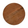 Kate and Laurel Kershaw Round Side Table, 16x16x22, Walnut Brown - 4 of 4