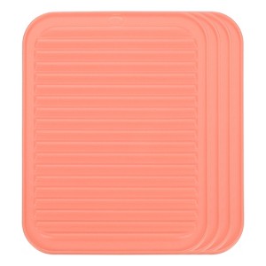 Unique Bargains Silicone Heat Resistant Non-Slip Durable Dish Drying Mat - 1 of 4