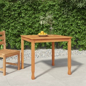 vidaXL Patio Dining Table 33.5 in.x33.5 in.x29.5 in. Solid Wood Teak - 1 of 4